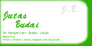 jutas budai business card